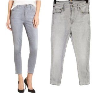 Citizens of Humanity Rocket Crop Mid-rise Stretch Skinny Jean Light Grey 27